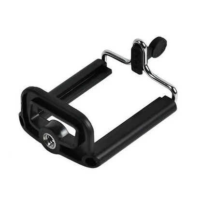 FGHGF Black Phone Holder Tripod Stand with 1/4 Inch Screw Hole Selfie Stick Clip Accessories