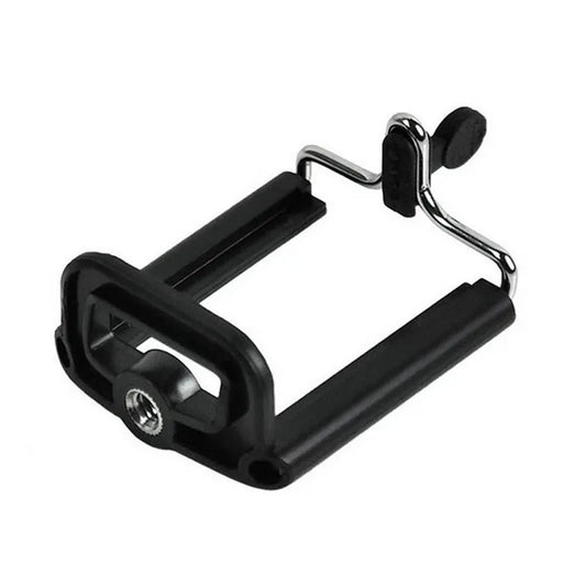 FGHGF Black Phone Holder Tripod Stand with 1/4 Inch Screw Hole Selfie Stick Clip Accessories