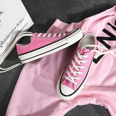 Men’s Canvas Shoes — Fashion Summer Casual Sneakers, High-Top Vulcanized Flats for Men & Women, 2023 Spring-Summer