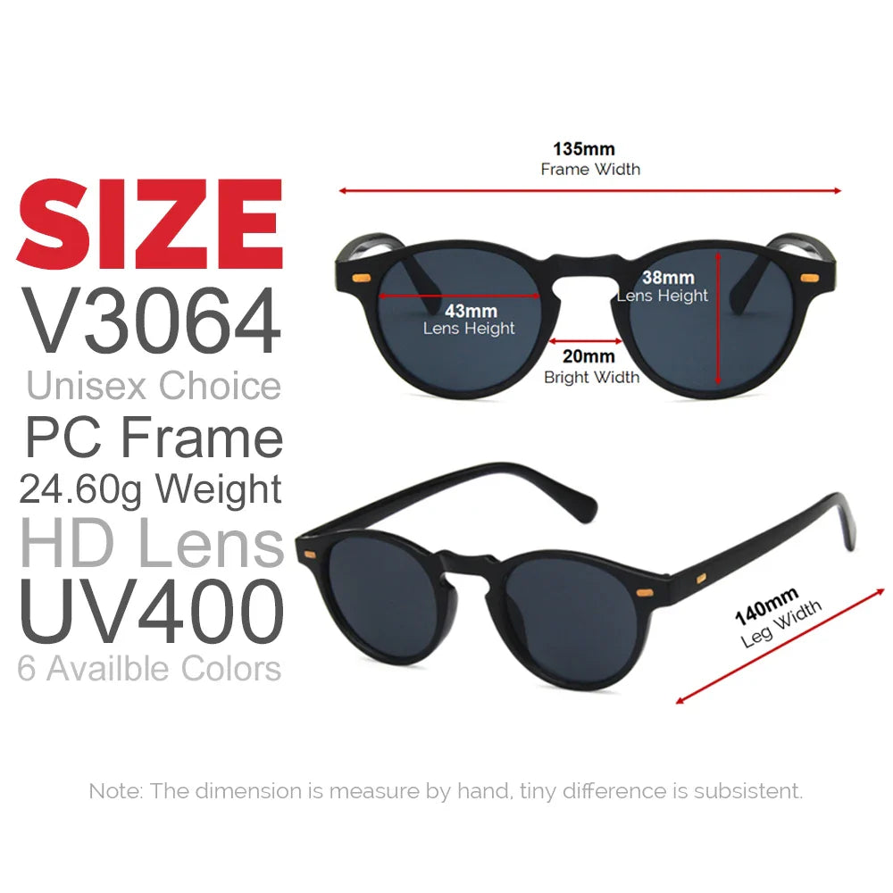 VIVIBEE 2025 Fashion Oval Small Sunglasses – Classic UV400 Clear Transparent Shades for Men & Women