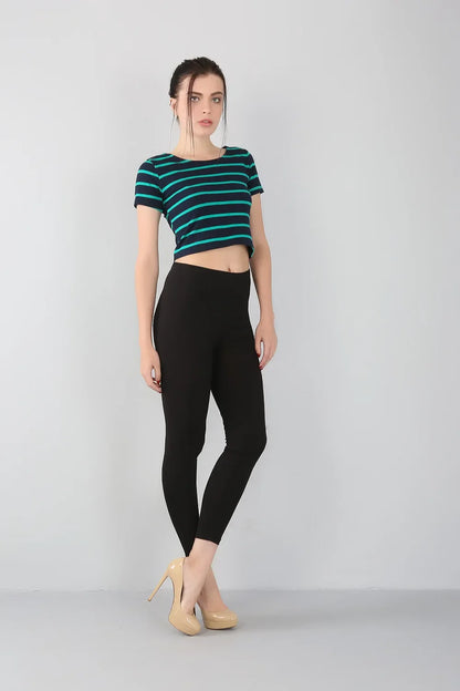 2023 Women's Bamboo Fiber High Elastic Slim Leggings – Plus Size 2XL-7XL, Spring & Summer Fashion