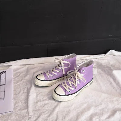 Men’s Canvas Shoes — Fashion Summer Casual Sneakers, High-Top Vulcanized Flats for Men & Women, 2023 Spring-Summer