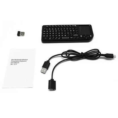 Rii X1 2.4GHz Mini Wireless Keyboard with TouchPad – English/ES/FR Layout for Android TV Box, PC & Laptop