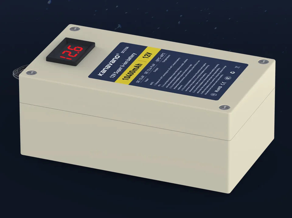12V 10Ah 18650 Lithium-Ion Rechargeable Battery Pack — 11.1V with Built-in BMS for LED Toys & Inflatable Clothes with Charger