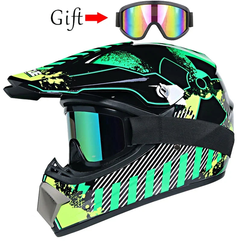 Children's Motorcycle Helmet - Off-Road Motocross Bike Helmet for Downhill & Cycling