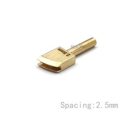 Brass Leather Edge Creaser Set – Soldering Iron Tips & Edging Tools for DIY Leather Craft Polishing & Sealing