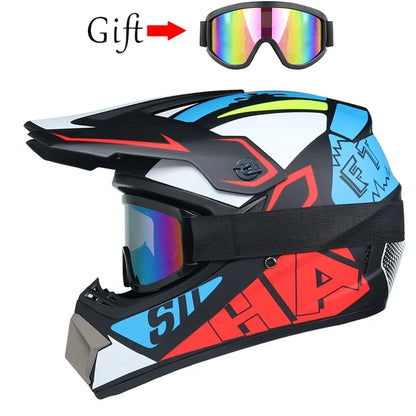 Children's Motorcycle Helmet - Off-Road Motocross Bike Helmet for Downhill & Cycling
