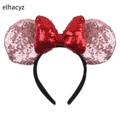 Big Classic Polka Dot Bow Minnie Mouse Ears Headband – Festival & Party Hairband for Women & Girls, Disney Trip Accessories