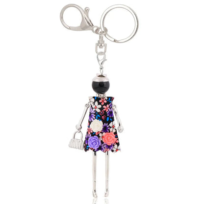Trendy Women’s Metal Charm Keychain 2026 – Cute Statement Bag Pendant Jewelry Gift for Ladies