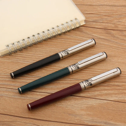 HERO 240 Stainless Steel Fountain Pen — Retro Aircraft Duckbill Nib, Ink Pen for School, Office & Student Gifts