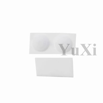 YuXi GBA SP Replacement Kit - Screw Covers & Luminous Dust Plug Rubber Set for Gameboy Advance SP