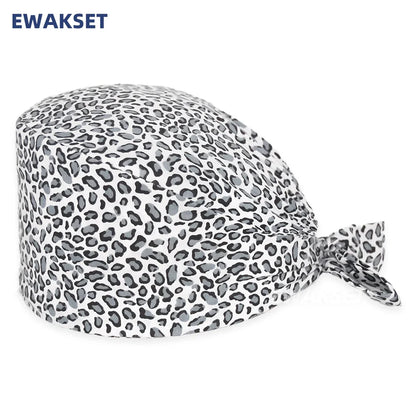 Unisex Soft Scrub Cap – Cartoon Print Surgical Hat for Men and Women, Operating Room Nursing Accessories