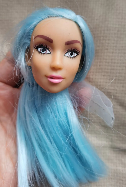 Original 1/6 Doll Supermodel FR Heads — DIY Curly Black Hair Doll Accessories, Limited Edition Collectible Gift