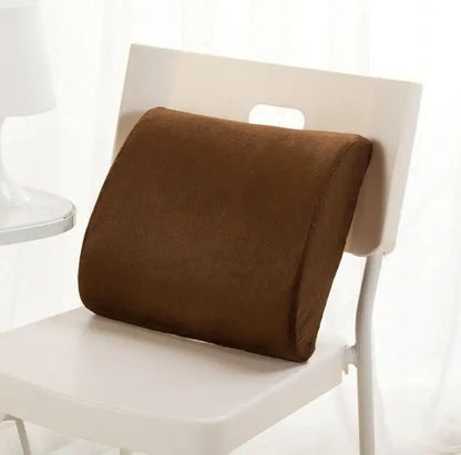 Ergonomic Bamboo Memory Foam Seat & Back Cushion – Slow Rebound Waist Support for Home & Office Chairs