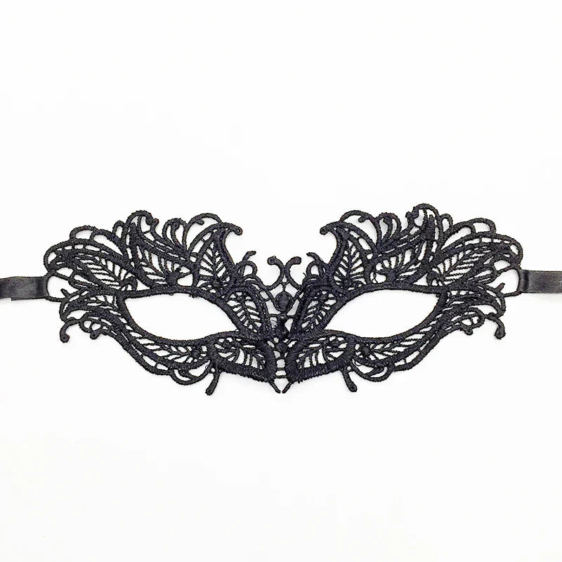 Sexy Lace Eye Mask for Women — Venetian Masquerade, Halloween & Carnival Half-Face Cosplay Party Mask