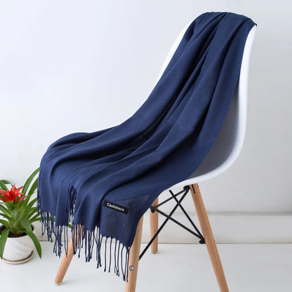 Women's Pashmina Scarf — Cashmere Feel Shawl & Wrap for Evening Dresses, Travel, Office, Winter, and Weddings