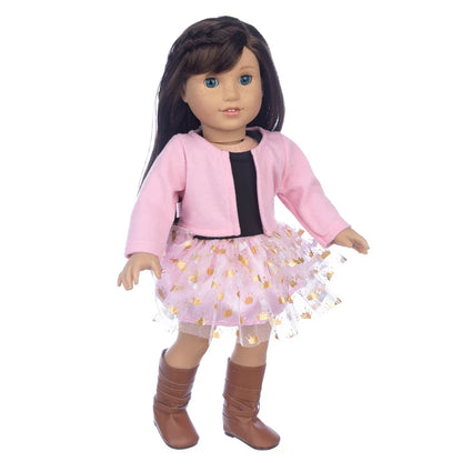 18-Inch Girl Doll Winter Coat — 43cm Baby Doll Jacket Outfit for Dressing