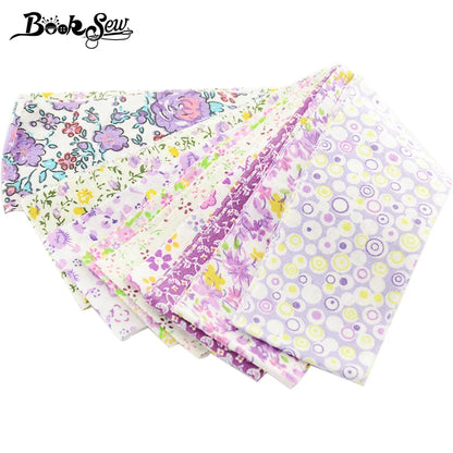 Booksew Ankara Cotton Fabric - Floral Jelly Roll Strips 8-9 Pieces 5x100CM for Patchwork, DIY Dolls & Sewing Crafts