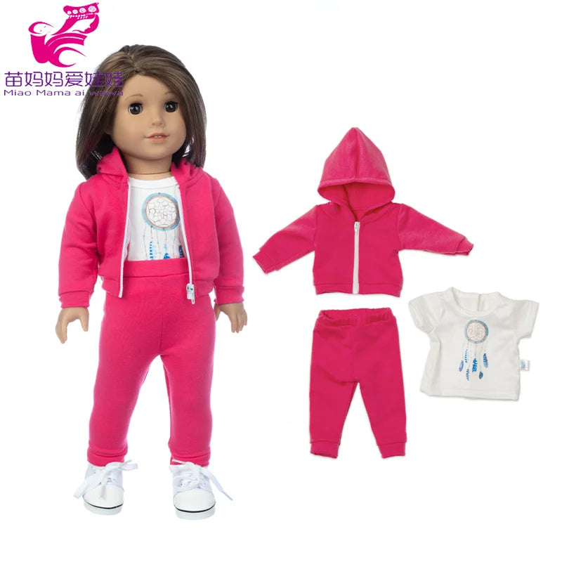 18-Inch Girl Doll Winter Coat — 43cm Baby Doll Jacket Outfit for Dressing