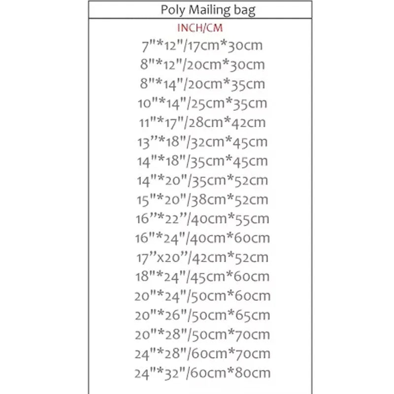 INPLUSTOP 50PCS White Thick Express Bags – Waterproof Clothing Packaging with "THANKS" Print, Courier Envelope Pouches