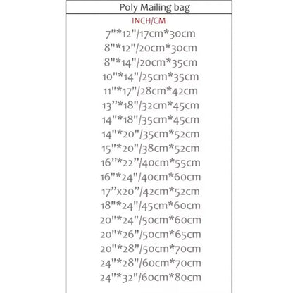 INPLUSTOP 50PCS White Thick Express Bags – Waterproof Clothing Packaging with "THANKS" Print, Courier Envelope Pouches