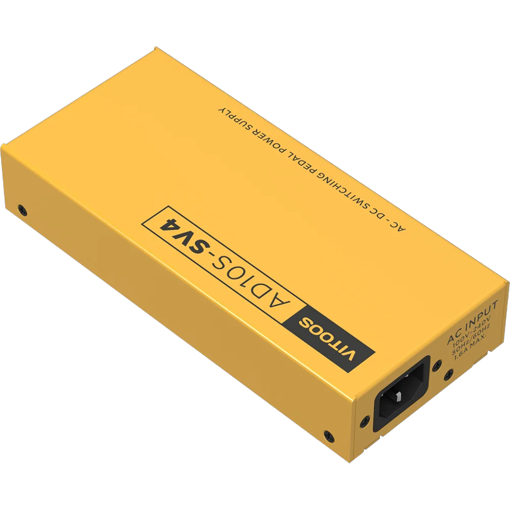VITOOS AD10S-SV4 Effect Pedal Power Supply - Fully Isolated with Noise Reduction & High Power for Digital Effectors