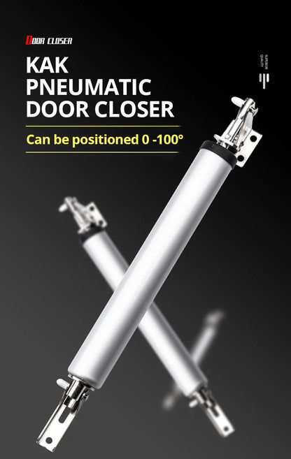 KAK Soft Closing Automatic Door Closer – 35KG Pneumatic Adjustable Speed Door Stop & Protective Holder Hardware