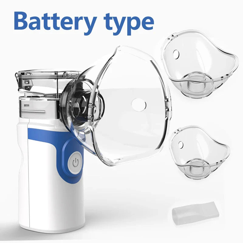 KIUZOU Portable Handheld Medical Nebulizer – Silent Mini Steam Inhaler for Adults & Kids, Asthma & Nasal Humidifier