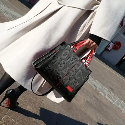 PU Leather Casual Crossbody Bag for Women - Luxury Designer Tote Handbag, Large Capacity Travel Shoulder Sac