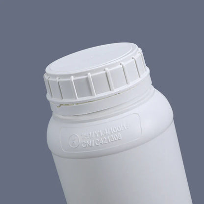 Empty Fluorinated Plastic Bottle with Tamper-Evident Cap — Leakproof Refillable Liquid Container 50ml-1000ml