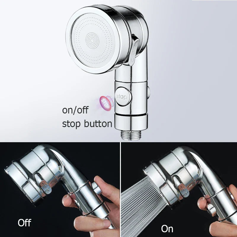 New Handheld Faucet Diverter Valve Set – Adjustable Shower Head Adapter for Home Bathroom & Kitchen Faucets