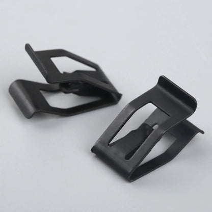 10Pcs Car Dashboard Trim Clips - Black Metal Rivet Fasteners for Ford, Mazda, Audi, Toyota