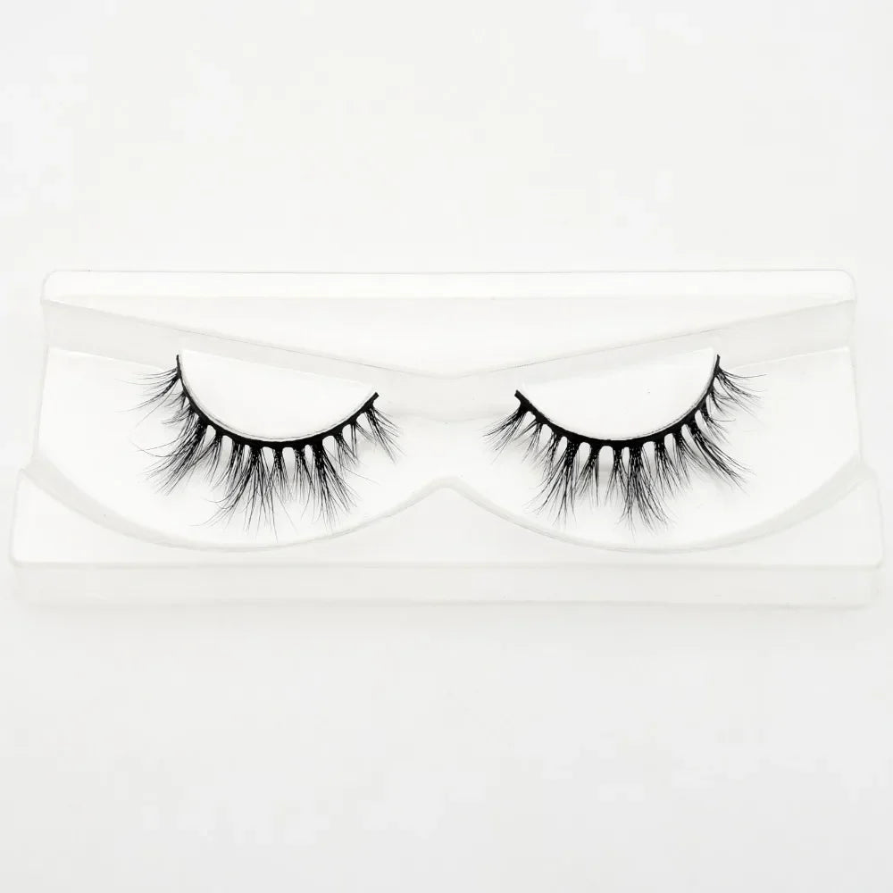 Visofree 3D Mink Eyelashes – Thick Handmade Full Strip Cruelty-Free False Lashes for Makeup M56