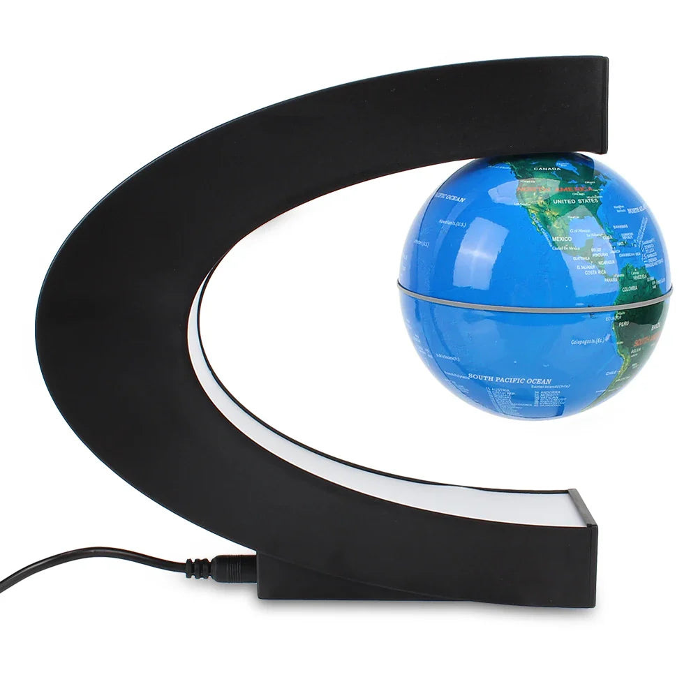 Floating Magnetic Levitation Globe – LED World Map Antigravity Lamp, Novelty Ball Light for Home Decor & Gifts