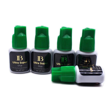 IB Ultra Super Glue for Eyelash Extensions — 5ml Korean Fast-Drying Strong Lash Adhesive, Long-Lasting