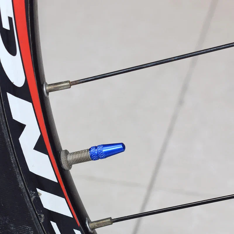 4/8PCS Aluminum Alloy Bicycle Tire Valve Caps – Dustproof Presta Valve Protectors for MTB & Road Bikes