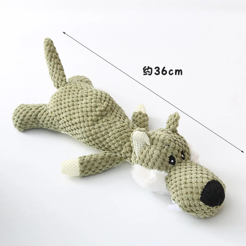 Plush Cartoon Puppy Dog Toy – Chew & Squeak Toy for Small Dogs, Teeth Grinding Pet Accessory