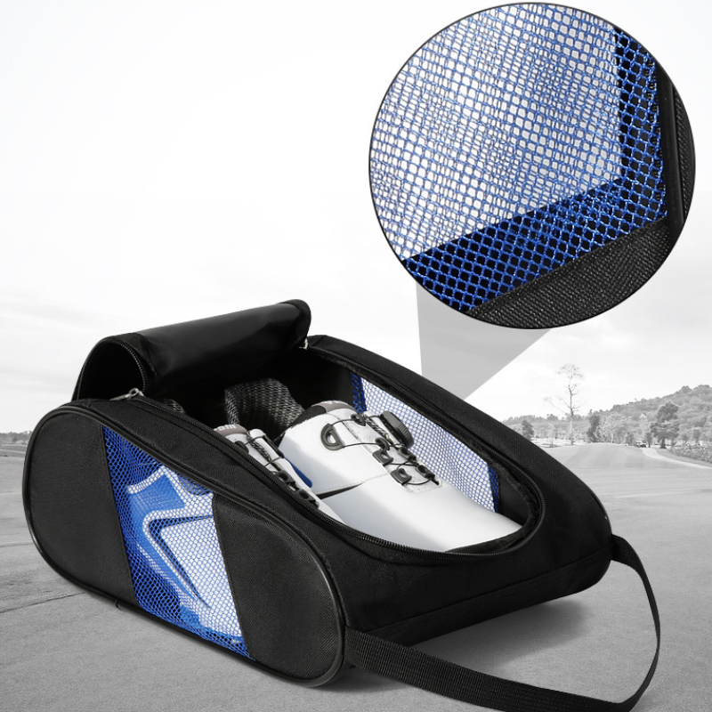 PGM Portable Mini Golf Shoe Bag – Lightweight Nylon Carrier & Golf Ball Holder Pouch with Tee Storage for Sports Accessories