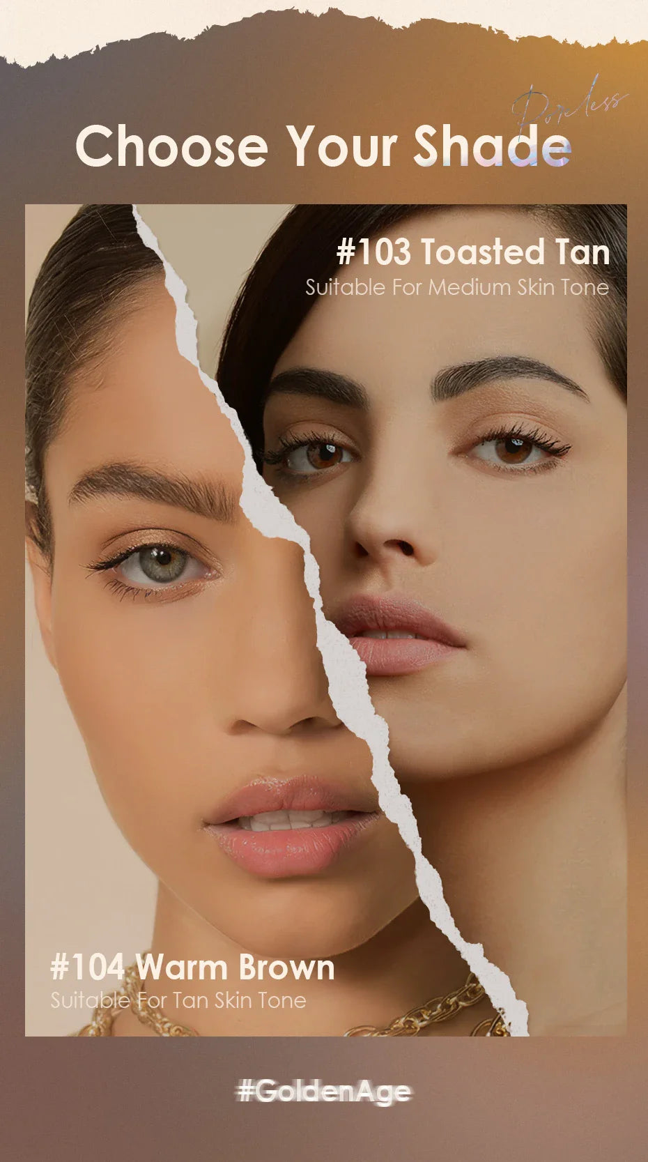 FOCALLURE Poreless BB Air Cushion – Whitening CC Cream Foundation, Waterproof Matte Concealer Makeup