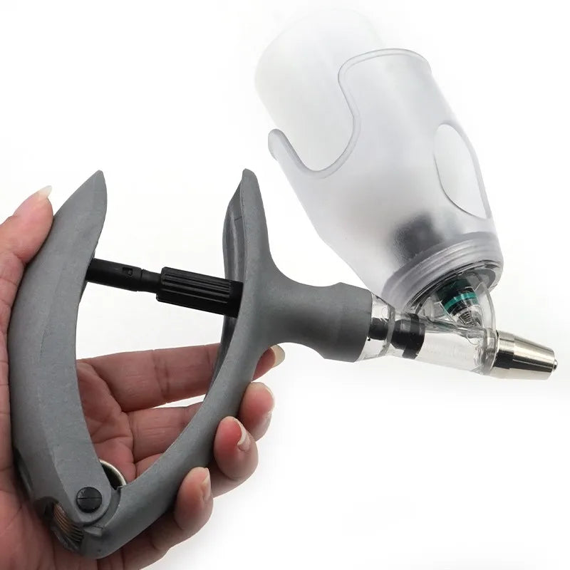 Automatic Veterinary Syringe 1ml/2ml/5ml — Adjustable Continuous Injection for Livestock, Pigs, Cattle, Sheep