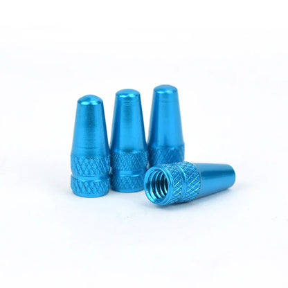 4/8PCS Aluminum Alloy Bicycle Tire Valve Caps – Dustproof Presta Valve Protectors for MTB & Road Bikes