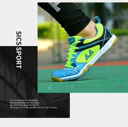 Unisex Non-Slip Breathable Table Tennis Shoes – Wear-Resistant Sports Training Sneakers