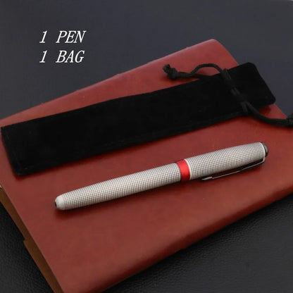 Luxury JINHAO 75 Fountain Pen – Checkered Design with Ash Feather Arrow, Tungsten Steel Black Nib for Office & School