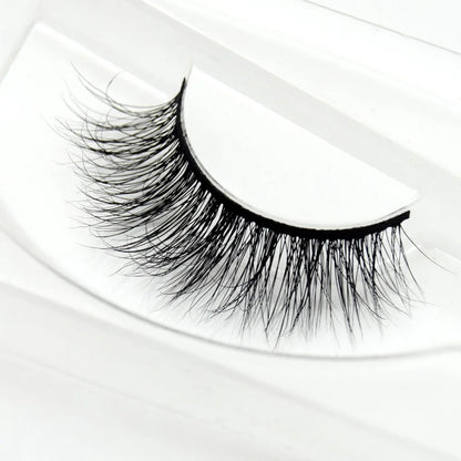 Visofree 3D Mink Eyelashes – Thick Handmade Full Strip Cruelty-Free False Lashes for Makeup M56