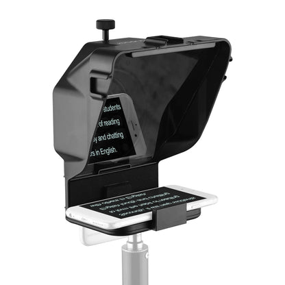 Andoer Portable Smartphone Teleprompter – with Phone Holder & Remote Control for Video Recording, Live Streaming, Interviews