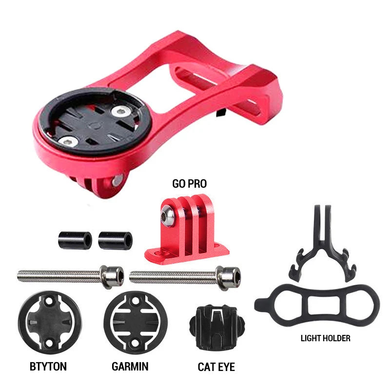Aluminum Bike Computer & Camera Mount – Handlebar Bracket for Garmin, Road & Mountain Cycling (RR7322)