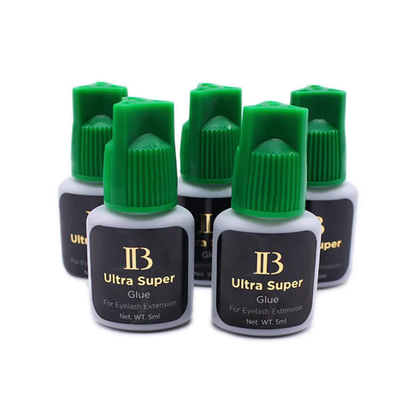 5ml IB Ibeauty Ultra Super Glue — Professional Korea Eyelash Extension Adhesive, Fast-Drying Strong Lashes Glue (1PCS)