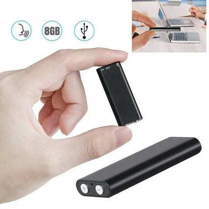 8GB Professional Digital Voice Recorder — Mini Audio Dictaphone