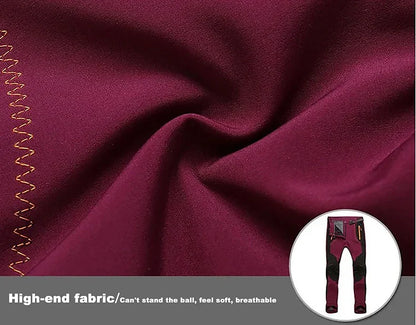 LNGXO Men’s Fleece Hiking Pants – Thick Warm Winter Waterproof & Windproof Soft Shell Ski, Trekking, and Camping Trousers