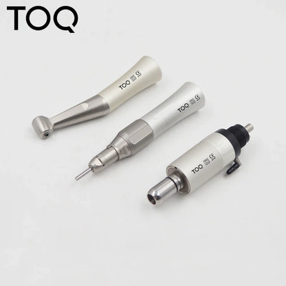 Dental Low Speed Handpiece Kit – Mini Air Motor with 4-Hole Contra Angle & Straight Handpiece for Dentists